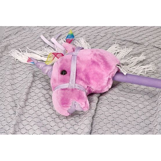 Einhorn auf Stange Lila Hobby Horse