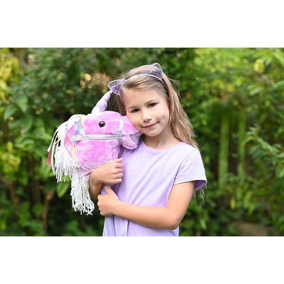 Einhorn auf Stange Lila Hobby Horse