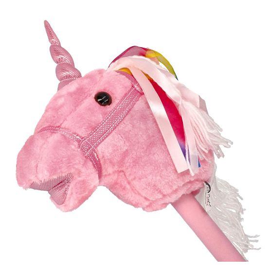 Einhorn auf Stange Rosa Hobby Horse