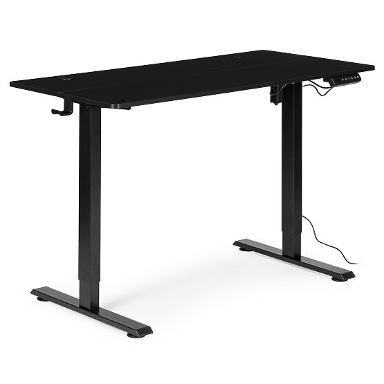 Elektrisch höhenverstellbarer Tisch 120x60 cm, höhenverstellbar 72-117 cm, schwarz, ModernHome