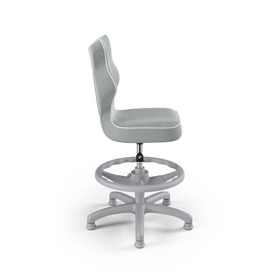 Ergonomischer Kinderstuhl für Schreibtisch, höhenverstellbar 119-142 cm - grau