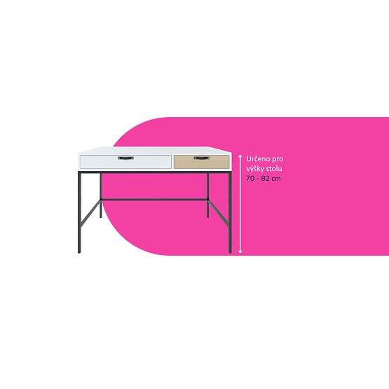 Ergonomischer Schreibtischstuhl für eine Körpergröße von 146-176,5 cm - Marineblau