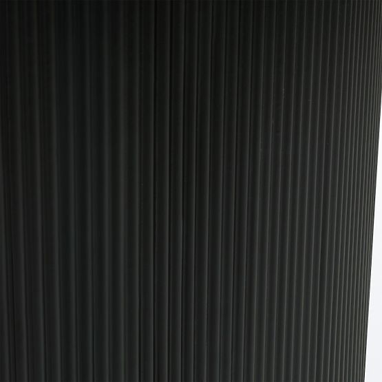 Esstisch Maurizio 180 cm, schwarz, geriffelt