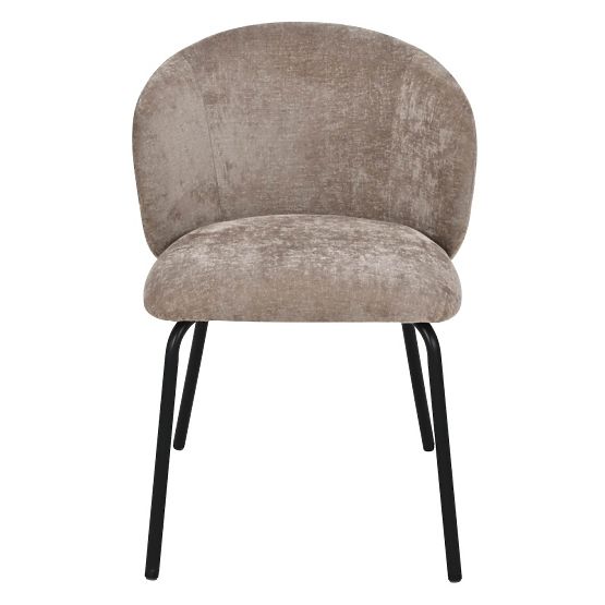 Esszimmerstuhl Larisa, braun/schwarze Beine