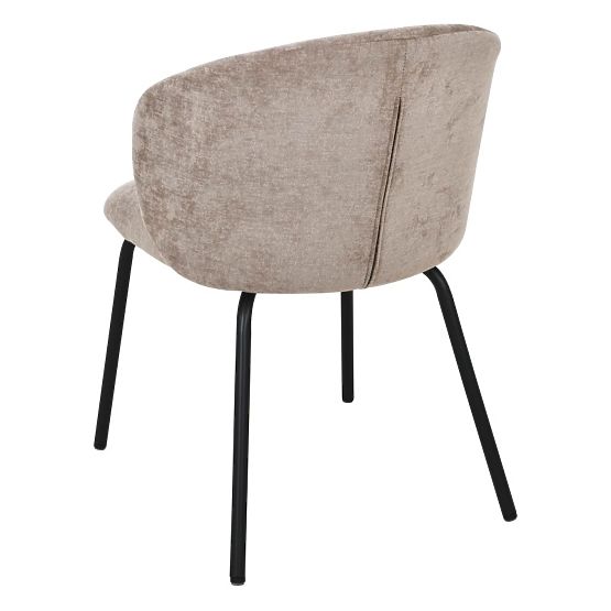 Esszimmerstuhl Larisa, braun/schwarze Beine