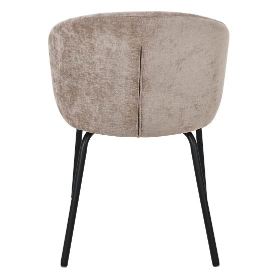 Esszimmerstuhl Larisa, braun/schwarze Beine