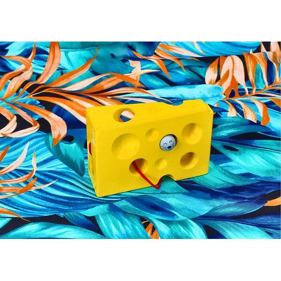 Fädel-Labyrinth - gelber Käse für die Maus