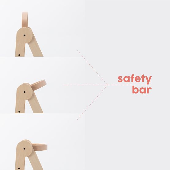 Zusammenklappbarer Lernturm. Zusammenklappbar