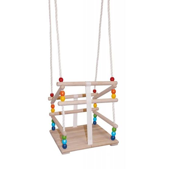Bunte Holzschaukel bis 30 kg