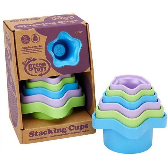 Farbige Stapelbecher