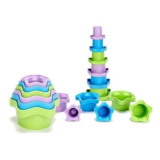 Farbige Stapelbecher