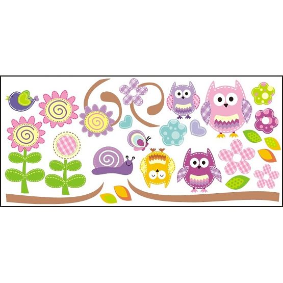 Fensteraufkleber - Eulen - 0,3 m2