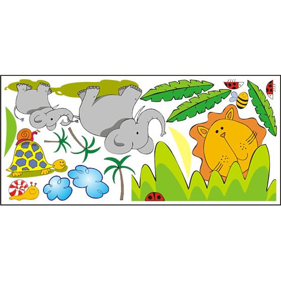 Fensteraufkleber - Safari - Muster 1 - 0,3 m2