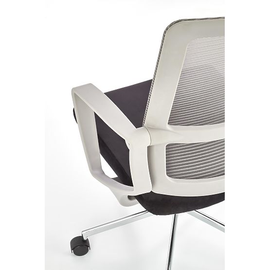 Flackernder Bürostuhl - hellgrau / schwarz