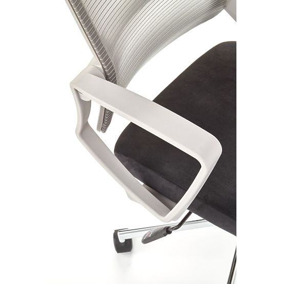 Flackernder Bürostuhl - hellgrau / schwarz