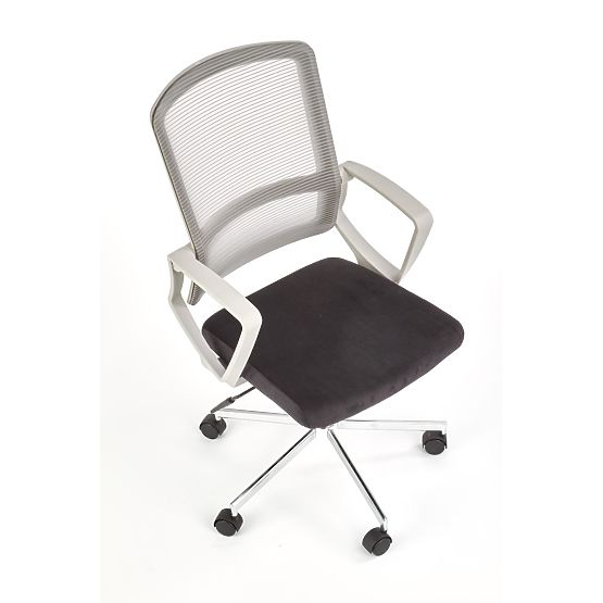 Flackernder Bürostuhl - hellgrau / schwarz