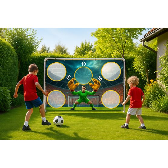 Fußballtor mit Trainingseinlage 180x122cm