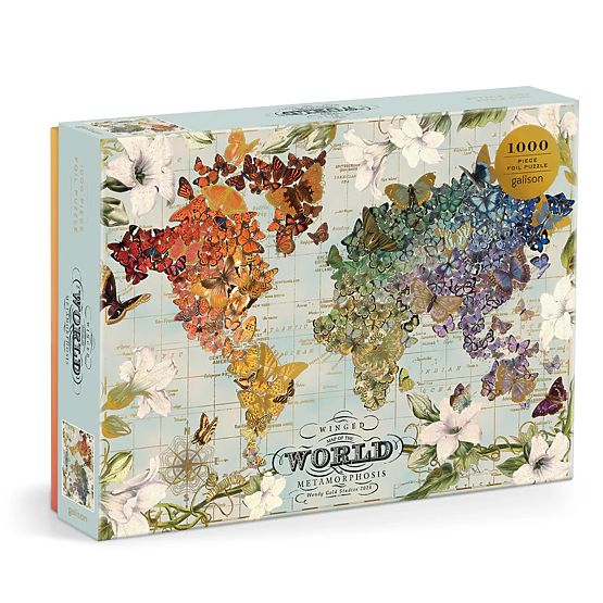 Galison Folienpuzzle Wendy Gold Geflügelte Metamorphose 1000 Teile