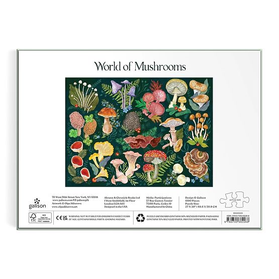 Galison Puzzle Welt der Pilze 1000 Teile