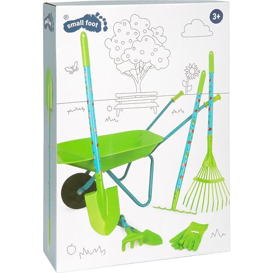 Gartengeräte-Set mit Rädern