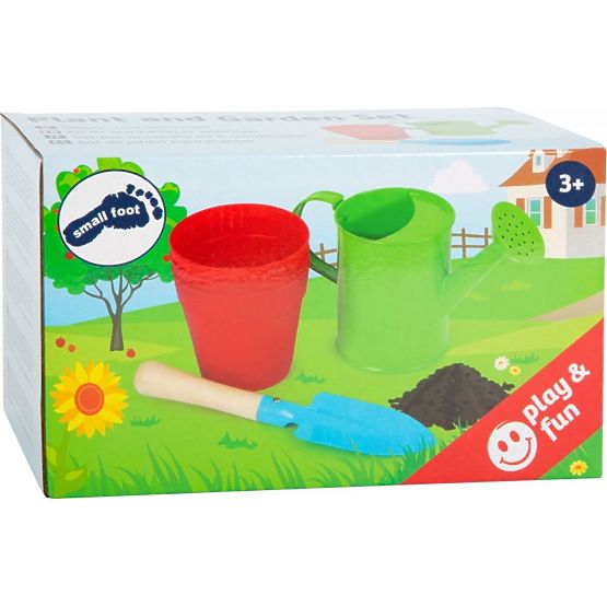Gartenset mit Blumentöpfen