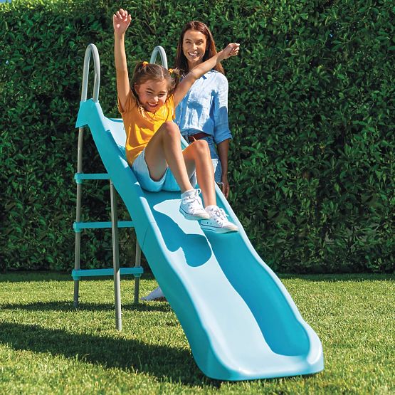 Gartenspielrutsche für Kinder 244 cm groß Stahl Kunststoff INTEX 44107