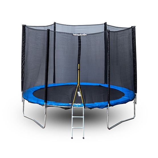 Gartentrampolin mit Außennetz, Durchmesser 8 ft 244-252 cm + Leiter