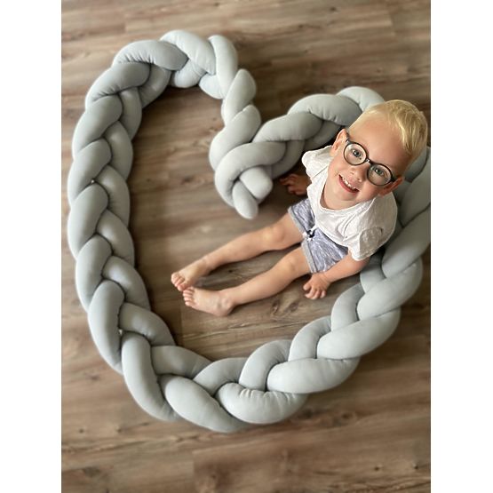 Geflechtschutz 360 cm - grau