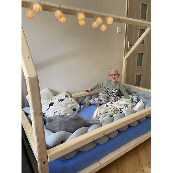 Geflechtschutz 360 cm - grau