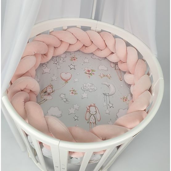 Geflochtenes Geländer 240 cm - Altrosa