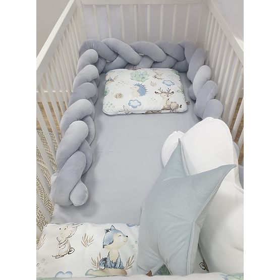 Geflochtenes Geländer 240 cm - grau