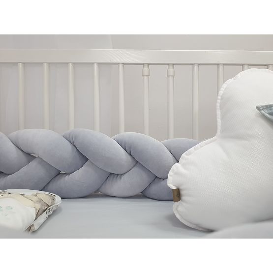 Geflochtenes Geländer 240 cm - grau