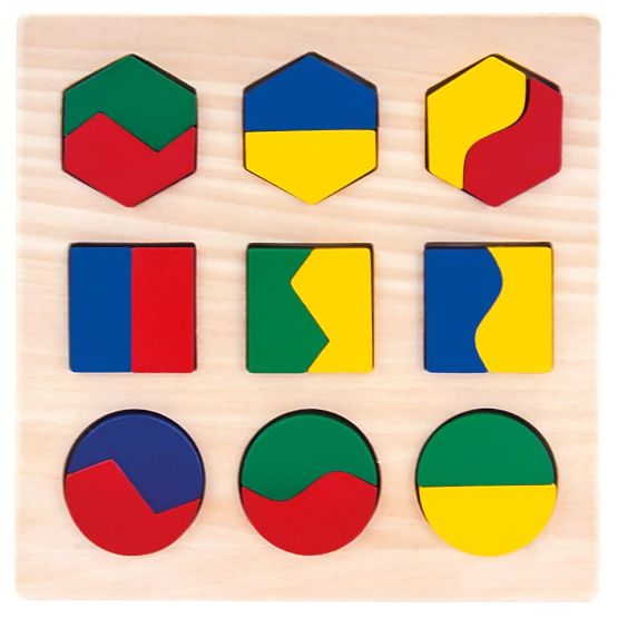 Geometrisches Puzzle FORMEN UND FARBEN