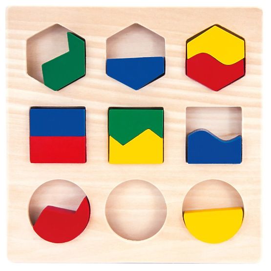 Geometrisches Puzzle FORMEN UND FARBEN