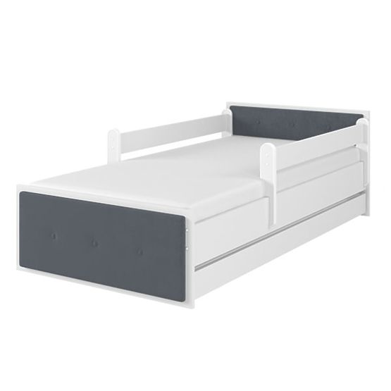 Gepolstertes Kinderbett MAX - Grau