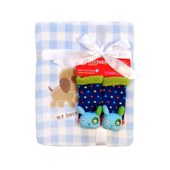 Geschenk Set - Plüsch Decke + Socken SET 7