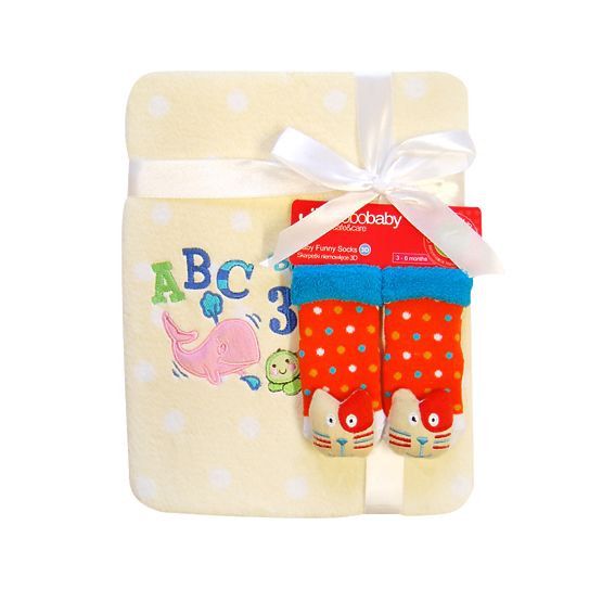 Geschenk Set - Plüsch Decke + Socken SET 7