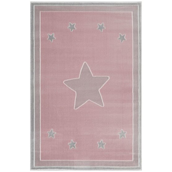 Kinder Teppich Princess Star- rosa