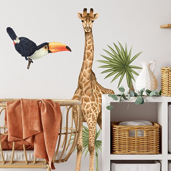 Giraffen-Wandaufkleber