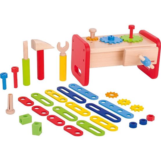Goki bunte Werkstatt mit Bausteinen