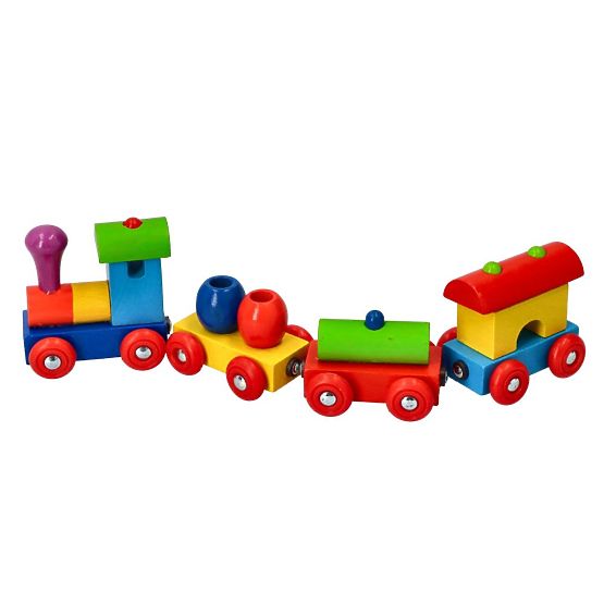 GOKI bunter Zug Peru Waggons mit Magneten