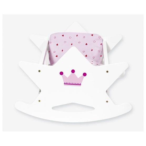 Goki Holzwiege für Puppen mit Bettdecken