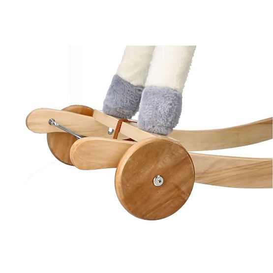 Goldenes Schaukel-Einhorn mit Rädern