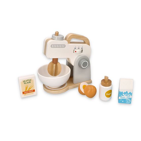 Grauer Mixer - Holzspielzeug