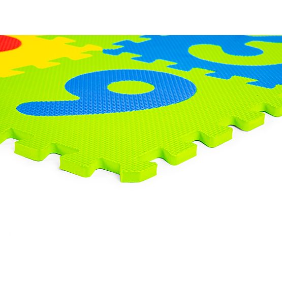 Große EVA-Schaumstoffmatte für Kinder Buchstaben Zahlen 178x178 cm 36 Stück ECOTOYS