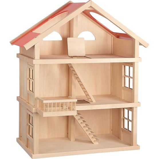 Ein großes Puppenhaus aus Holz