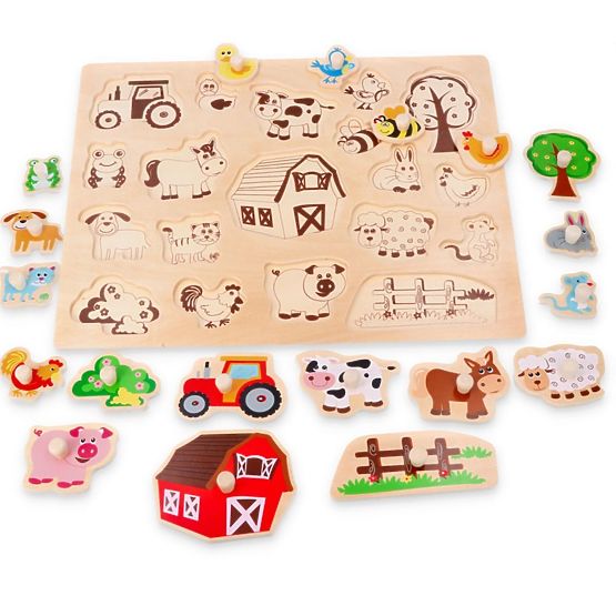 Großes Holzpuzzle Auf dem Land