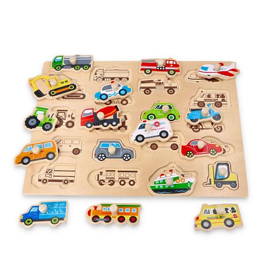 Großes Holzpuzzle Transport