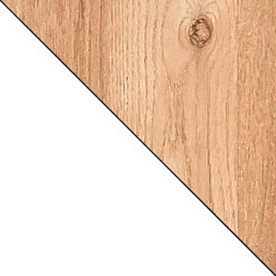 Hängendes Regal L9 - Weiß / Eiche Nash