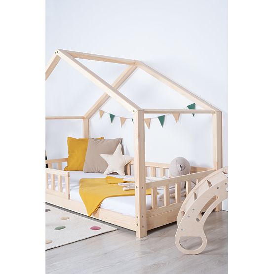 Hausbett mit Rausfallschutz Leola Hip - natur